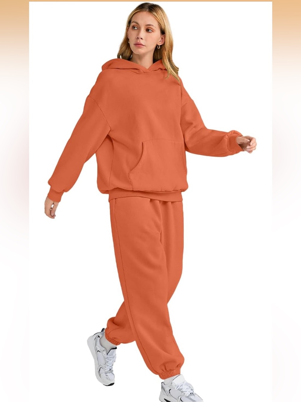 Automet Sweatsuit. Orange. Size small.